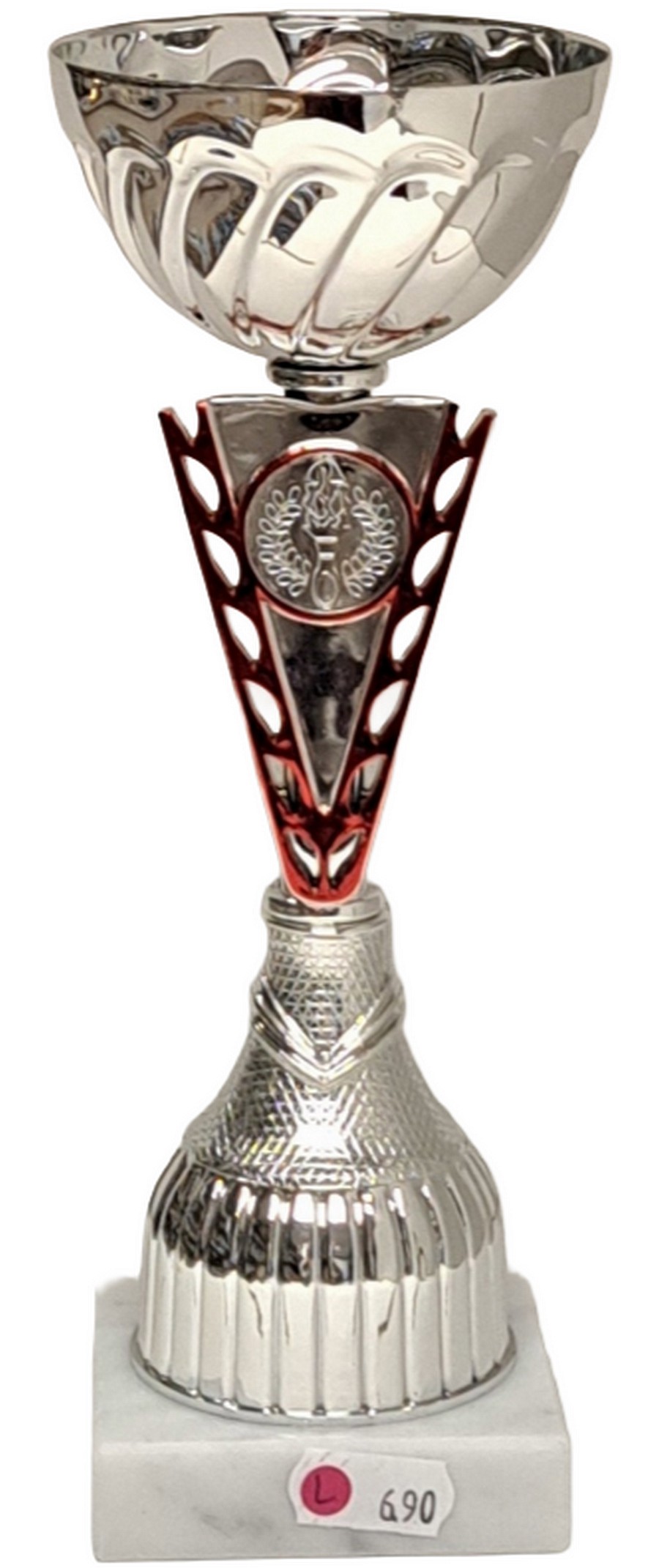 AUB 548 Beker Rood-Zilver LAATSTE Serie OP=OP!!